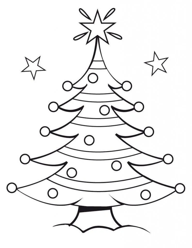 Christmas Tree Coloring Pages – 003