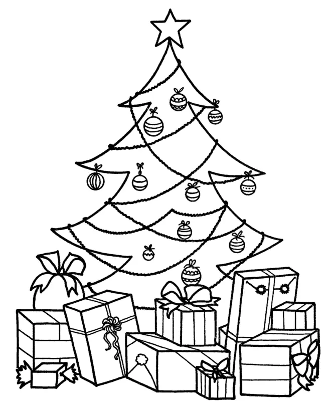 Christmas Tree Coloring Pages – 006