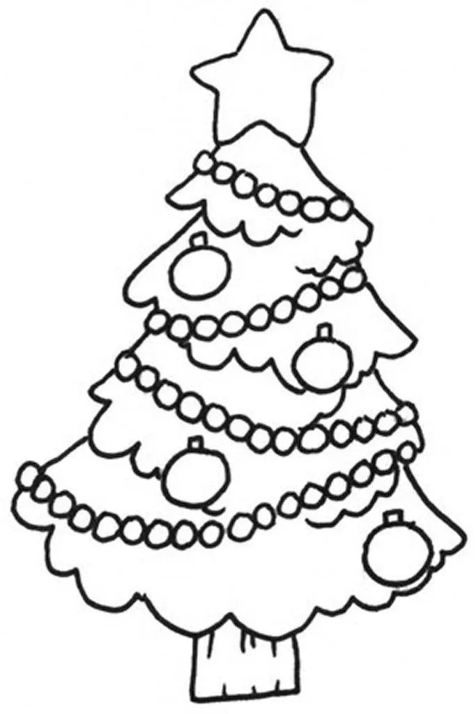 Christmas Tree Coloring Pages – 009