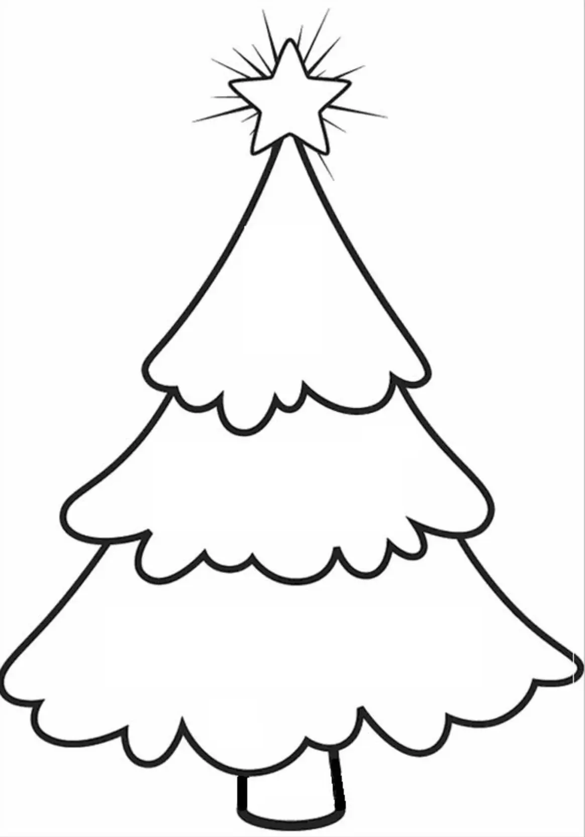Christmas Tree Coloring Pages – 017