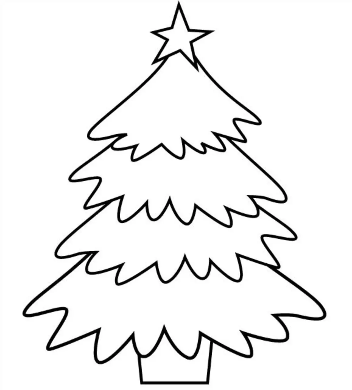Christmas Tree Coloring Pages – 018