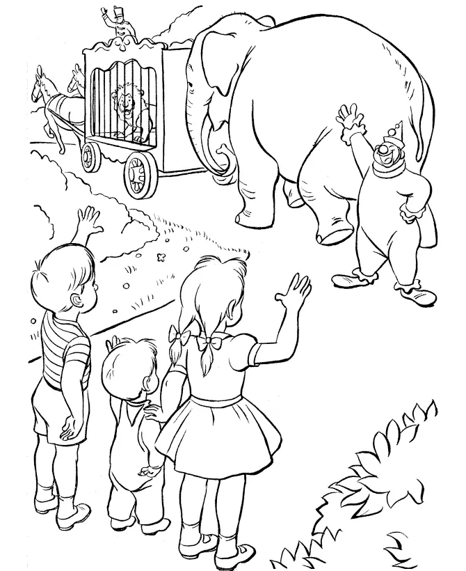 Circus Coloring Pages – 019