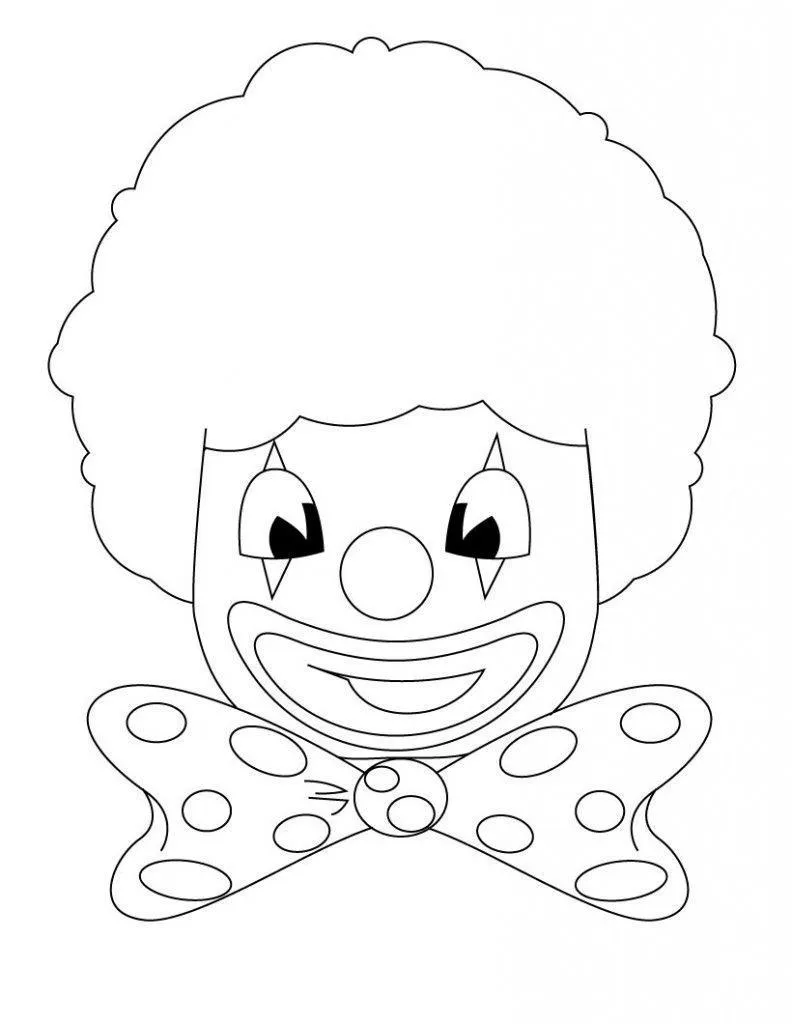 Clown Coloring Pages – 004