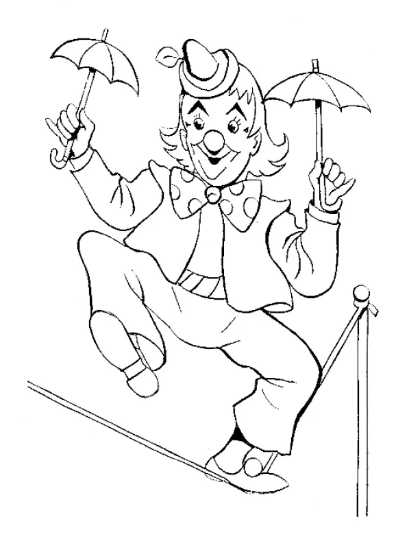 Clown Coloring Pages – 015