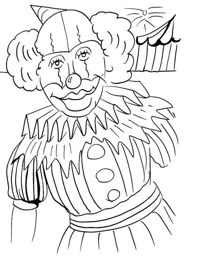 Clown Coloring Pages – 020
