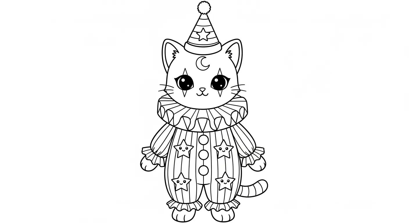 Clown Coloring Pages – 028