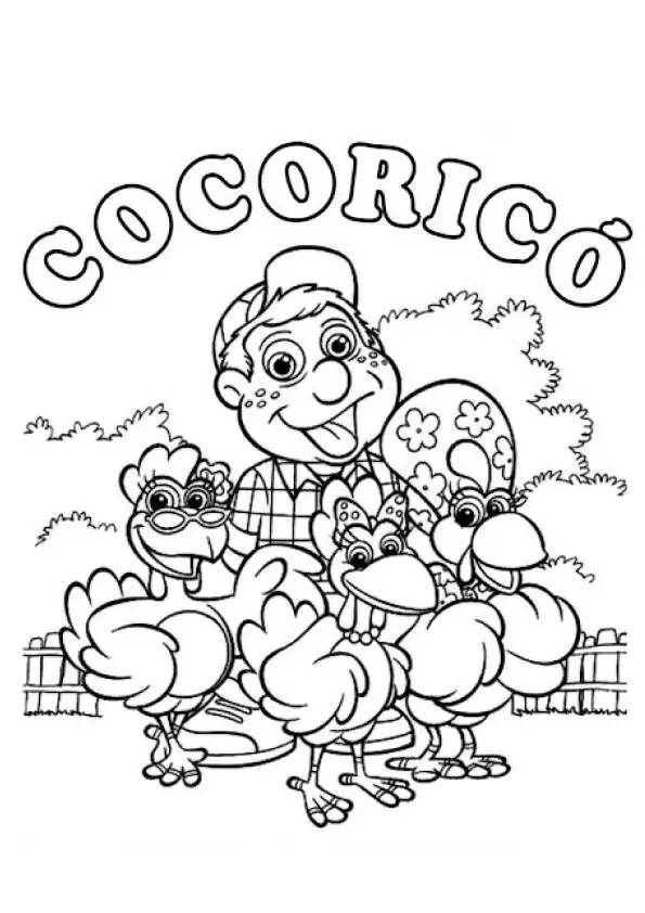 Cocorico Coloring Pages – 007