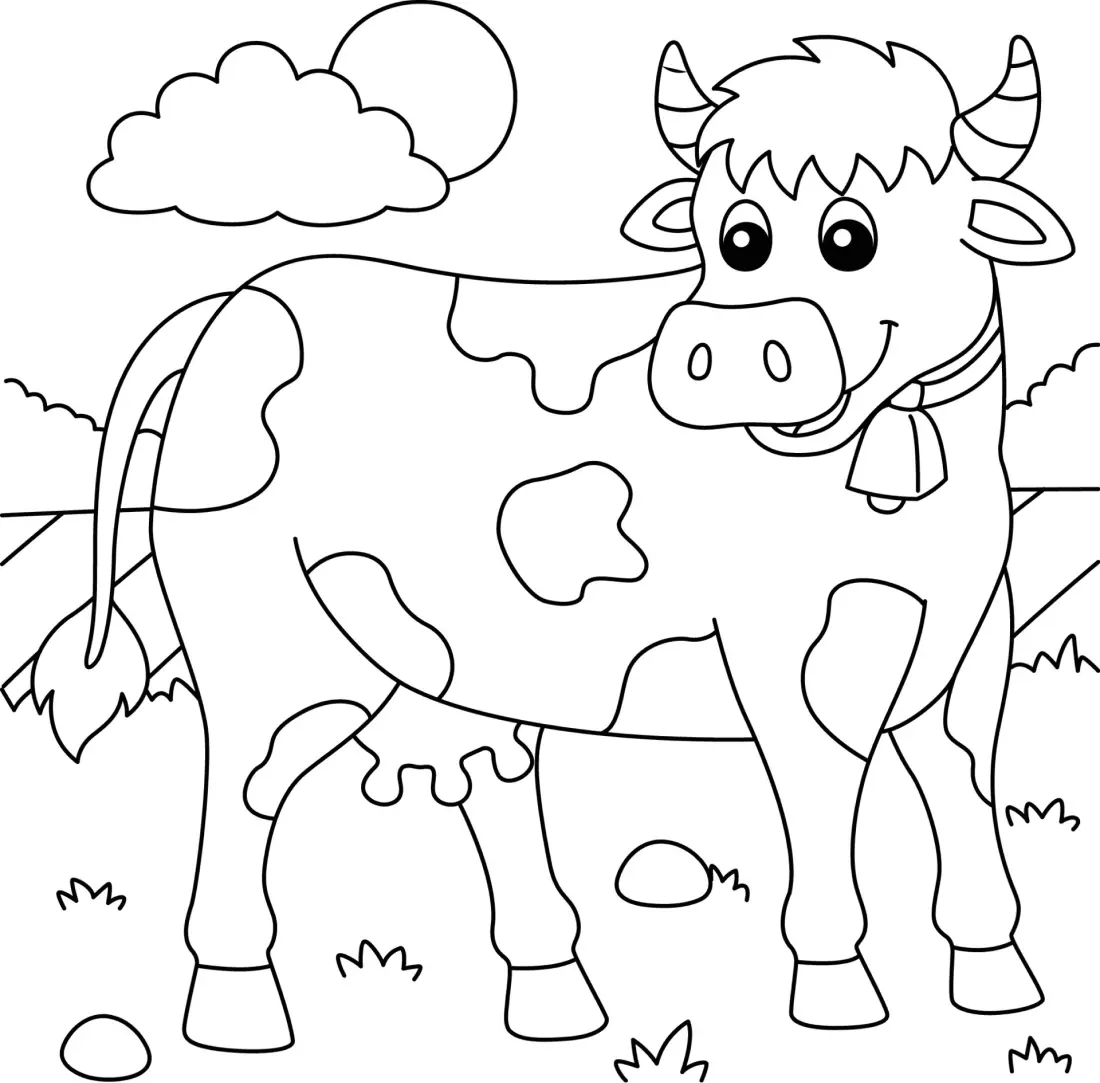Cows Coloring Pages – 022