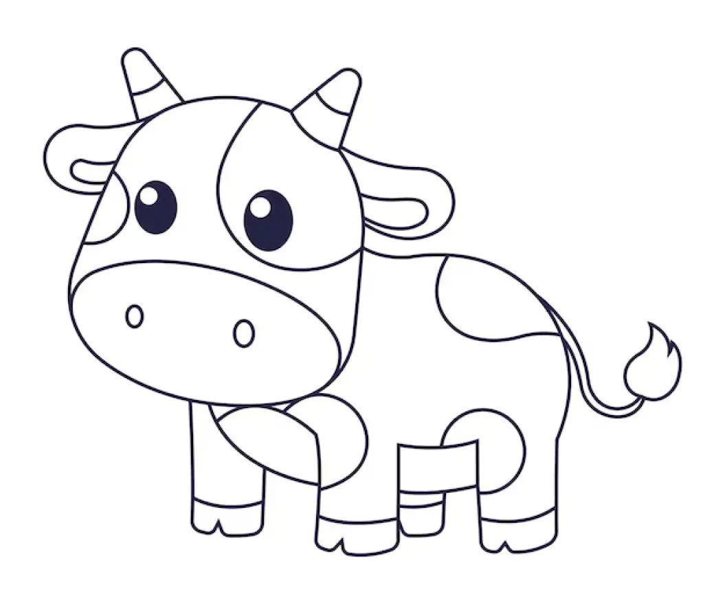 Cows Coloring Pages – 023