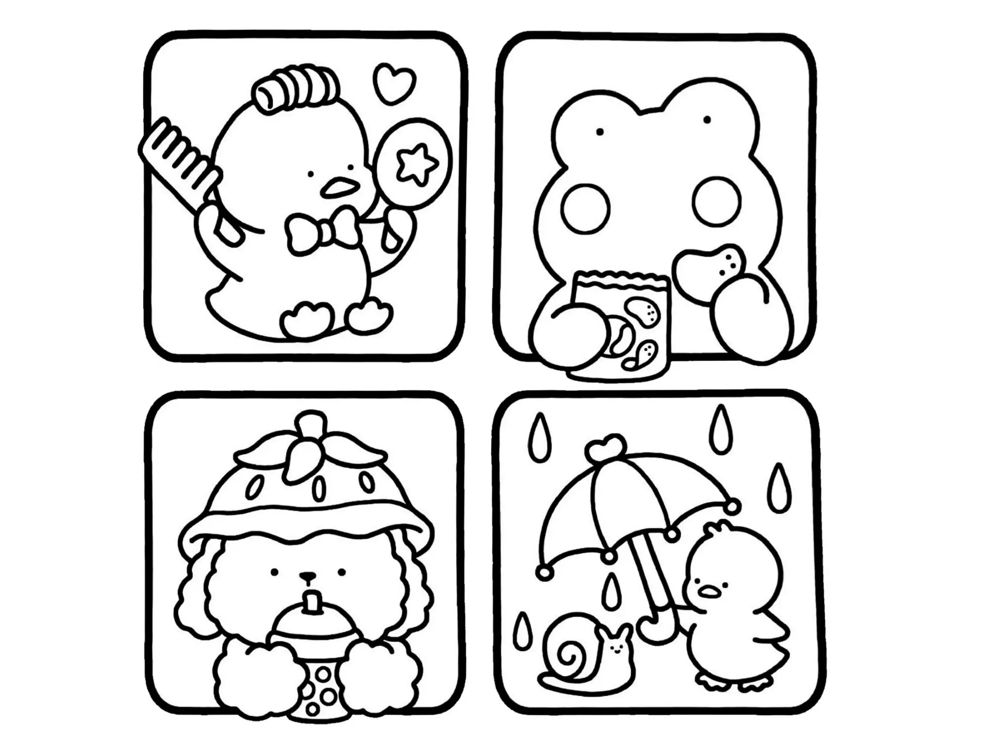 Cozy Friends Coloring Pages – 008