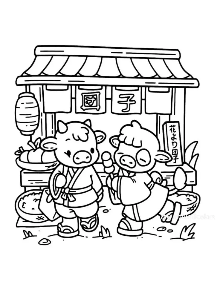 Cozy Friends Coloring Pages – 009