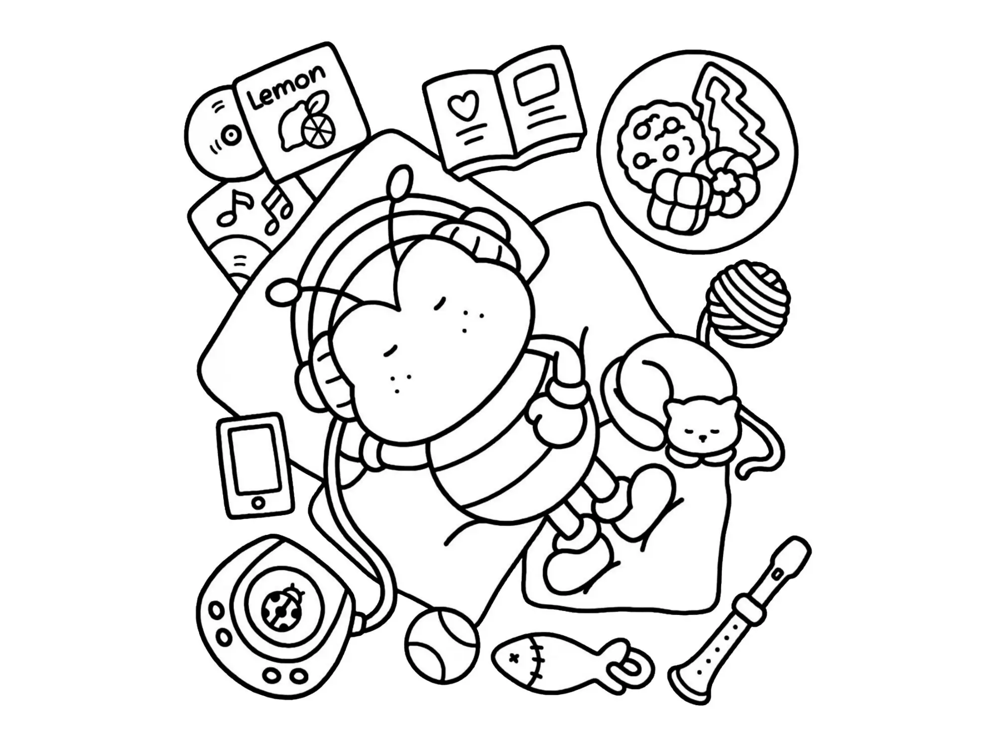 Cozy Friends Coloring Pages – 014
