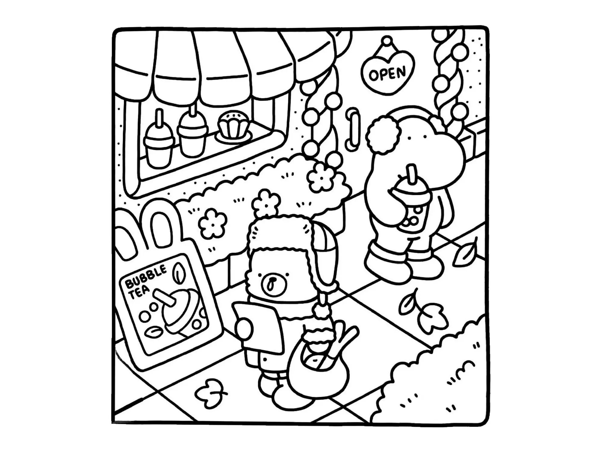 Cozy Friends Coloring Pages – 025