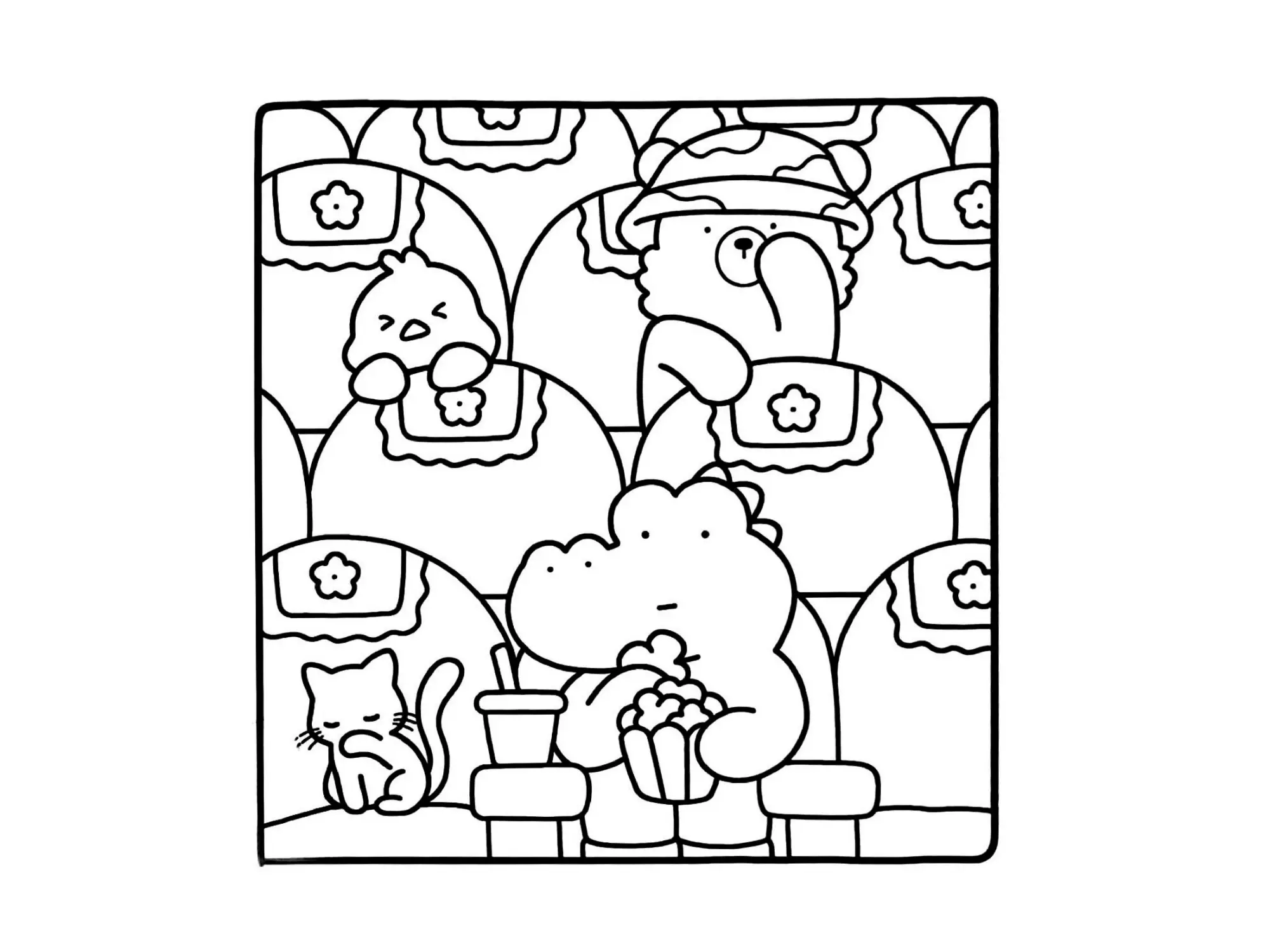 Cozy Friends Coloring Pages – 028