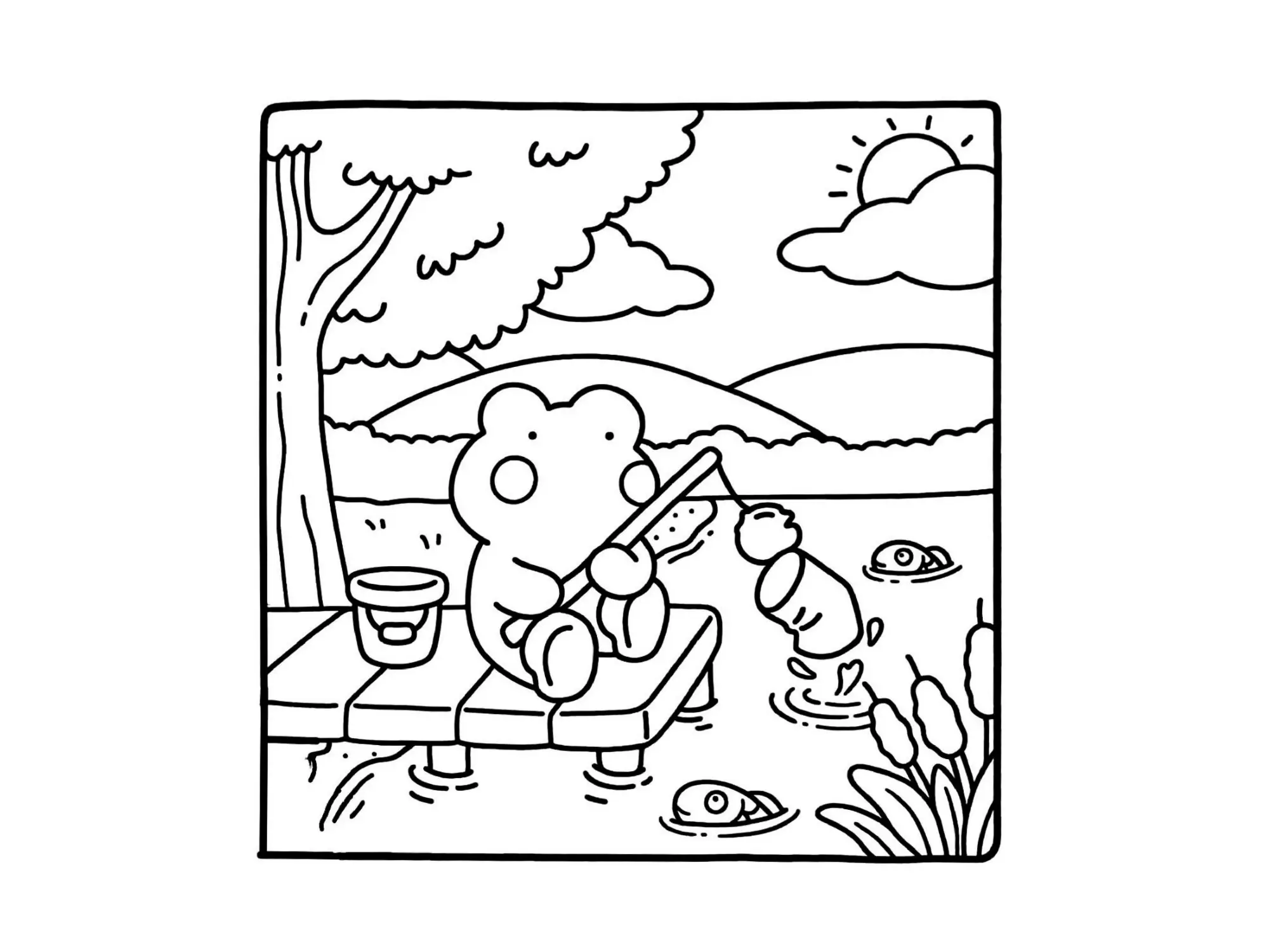 Cozy Friends Coloring Pages – 030