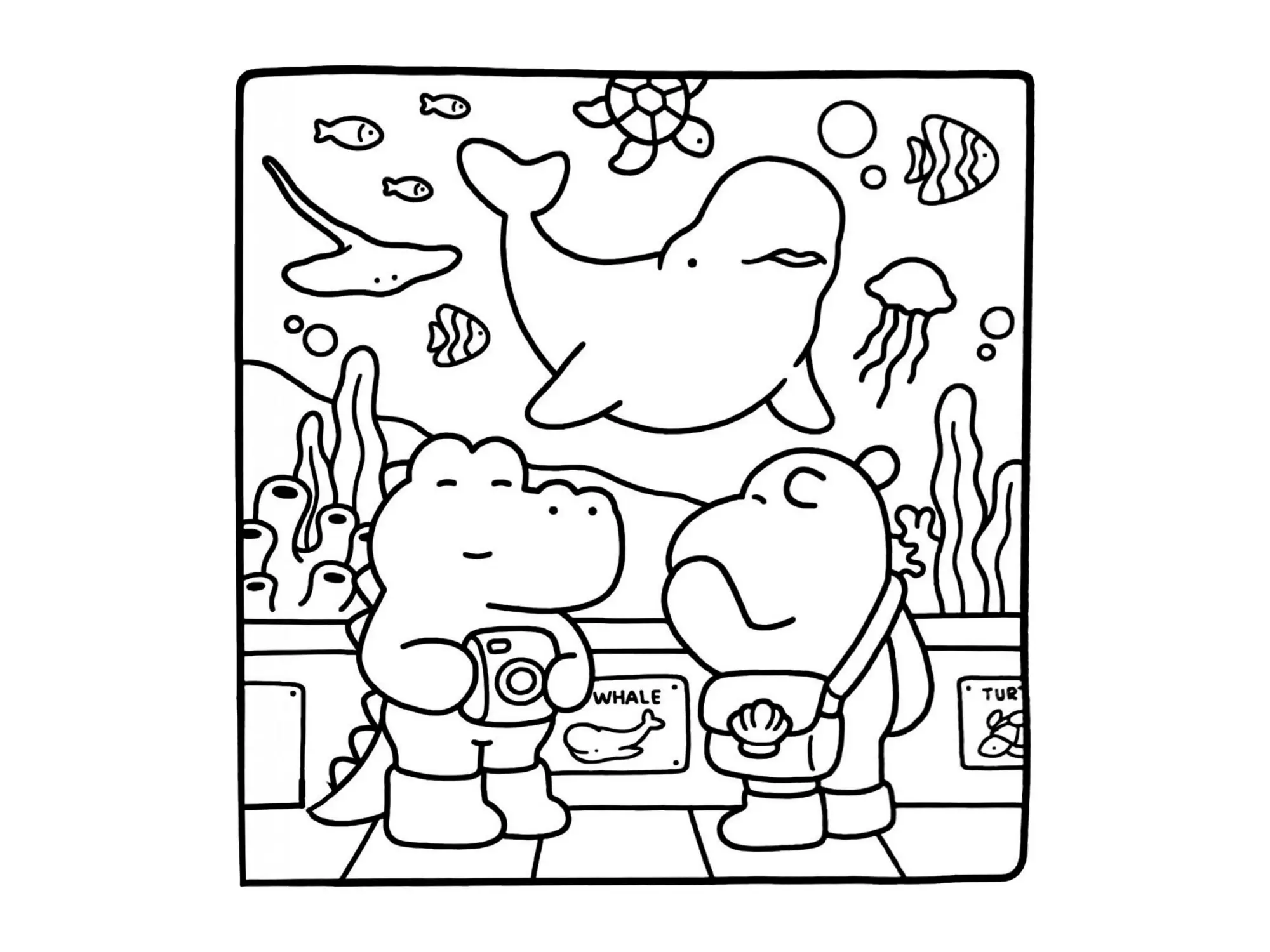 Cozy Friends Coloring Pages – 032