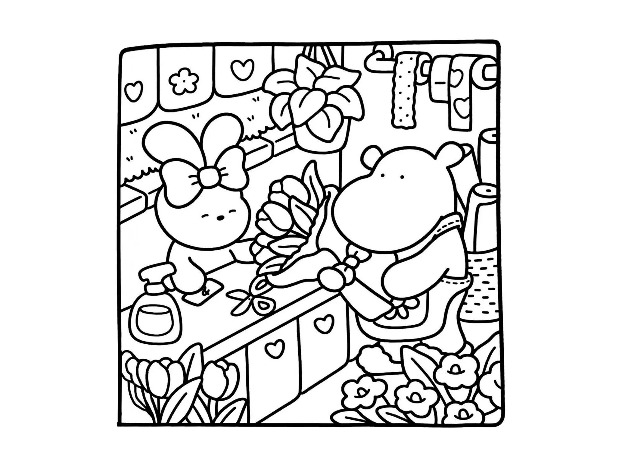 Cozy Friends Coloring Pages – 040