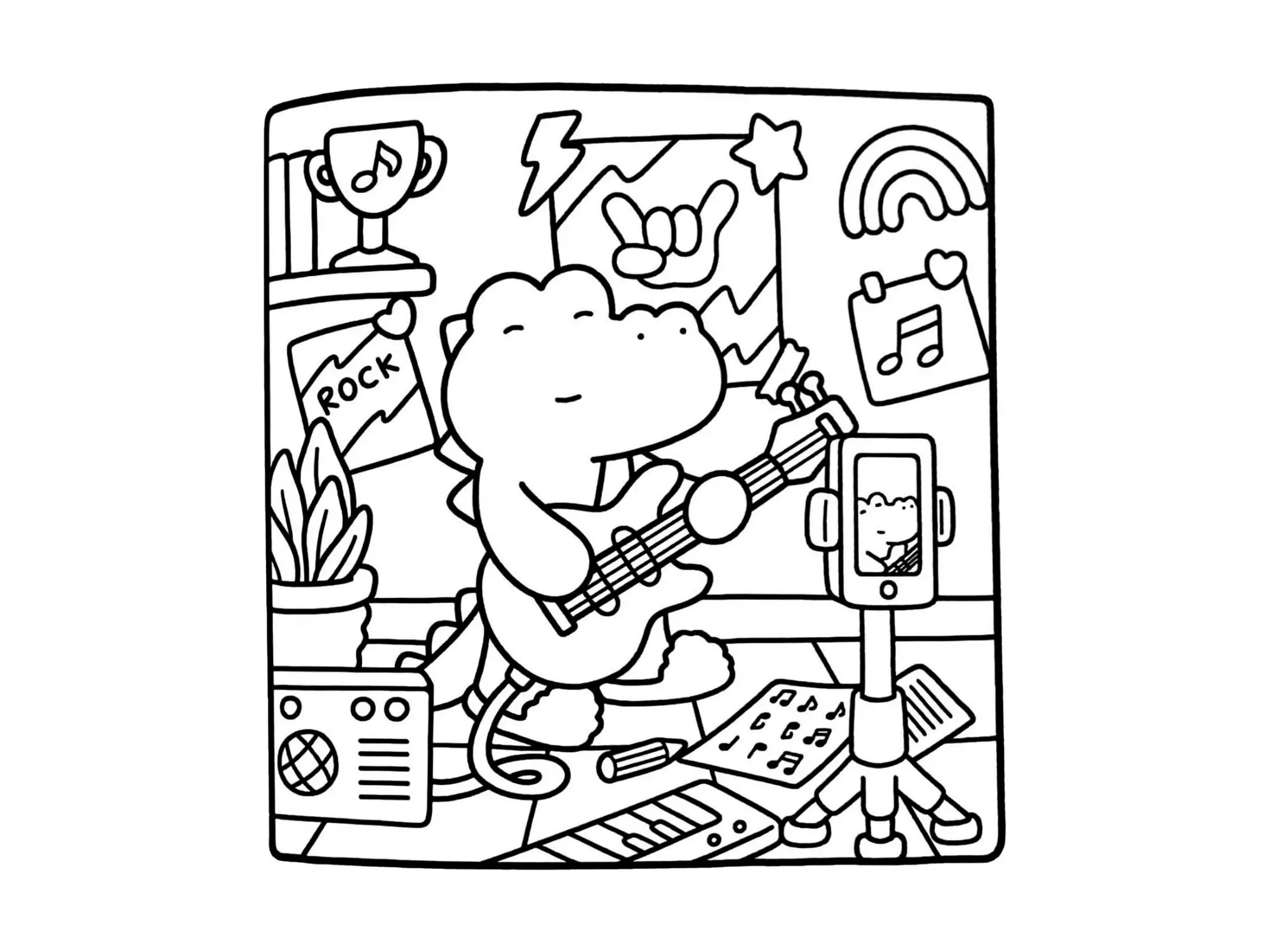 Cozy Friends Coloring Pages – 042