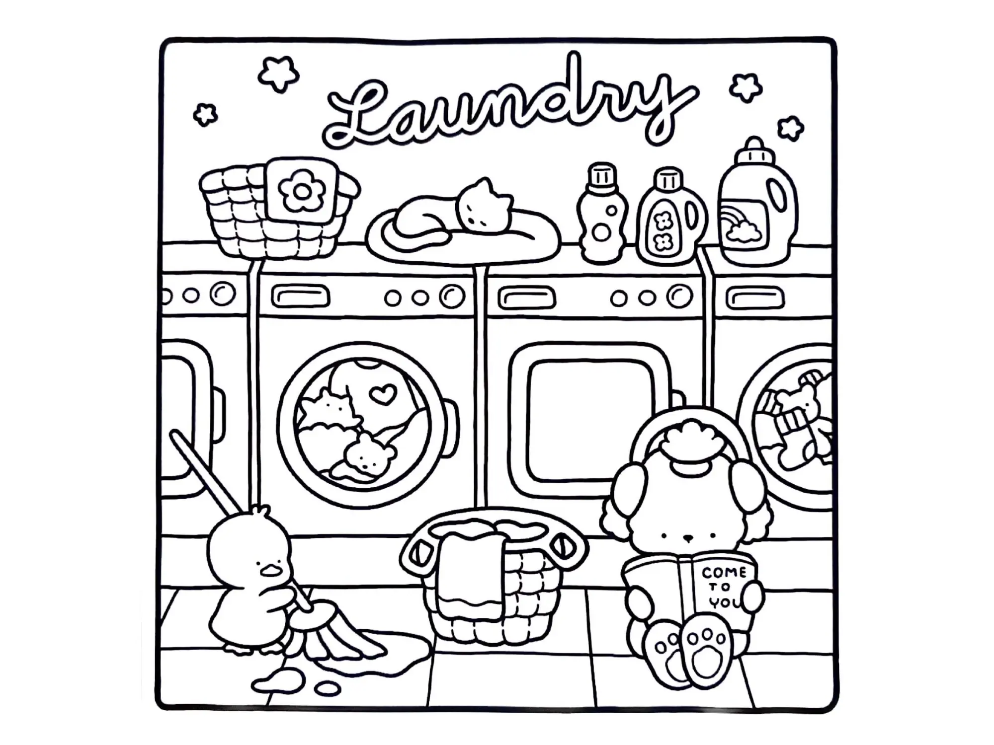Cozy Friends Coloring Pages – 049