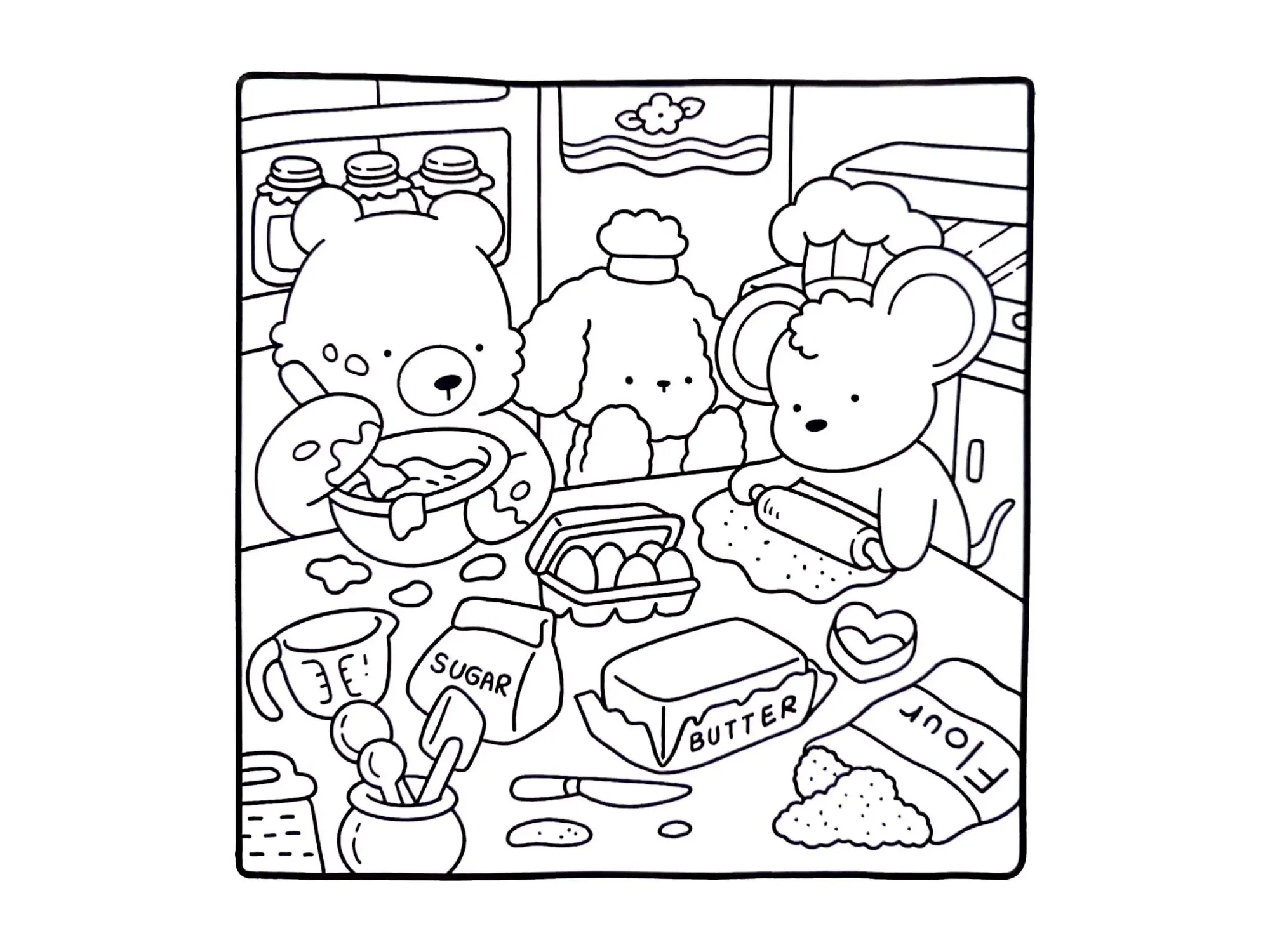 Cozy Friends Coloring Pages – 055