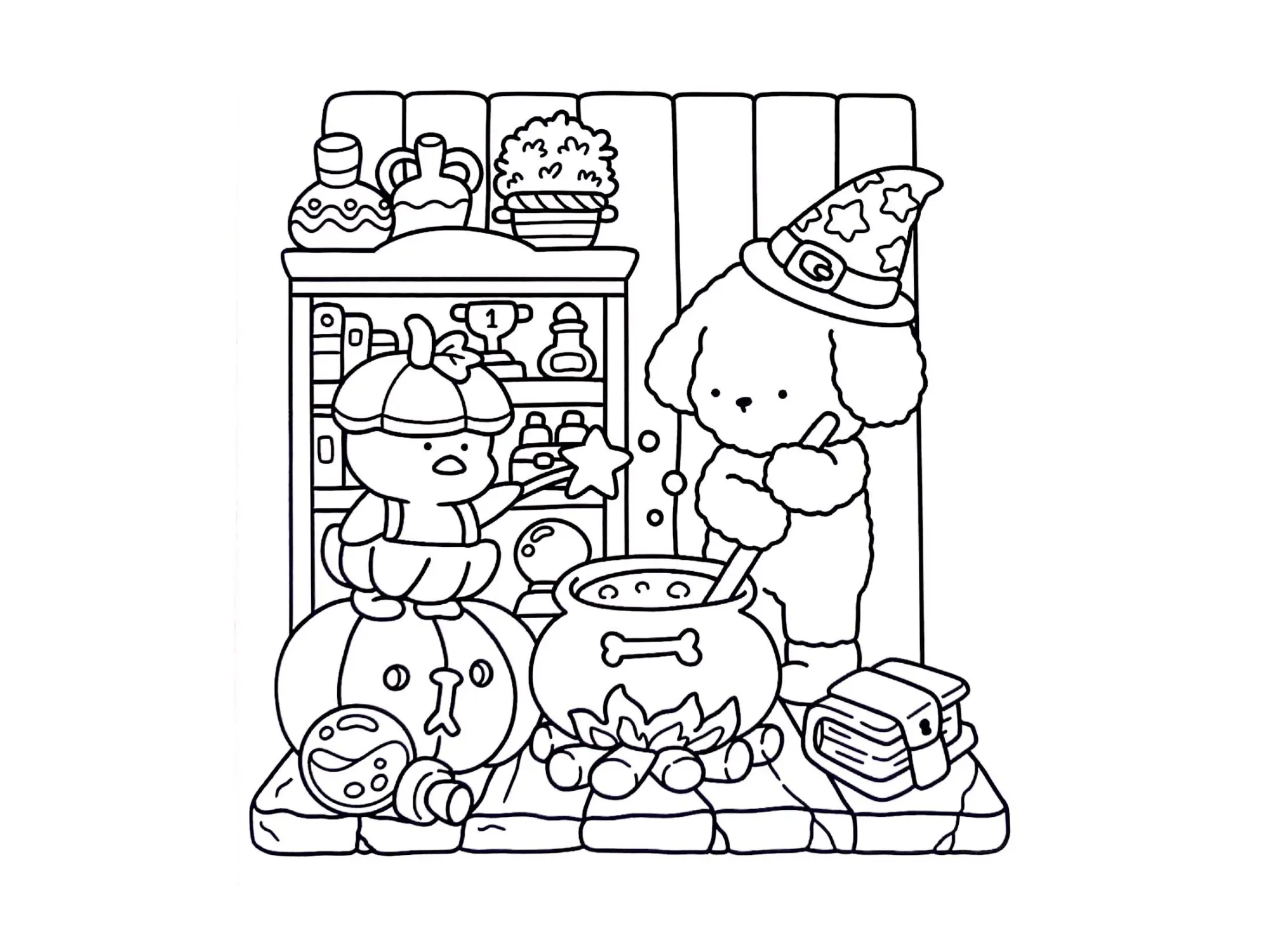 Cozy Friends Coloring Pages – 066