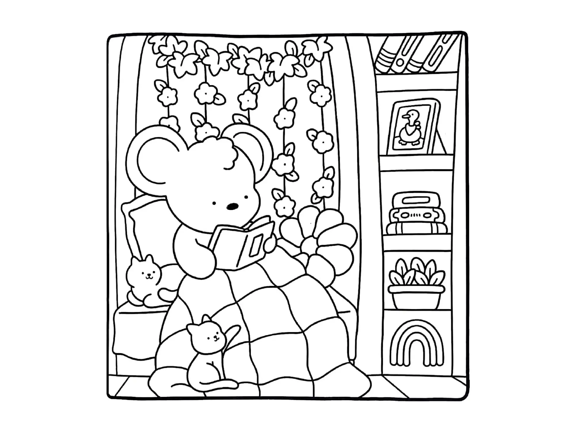 Cozy Friends Coloring Pages – 068
