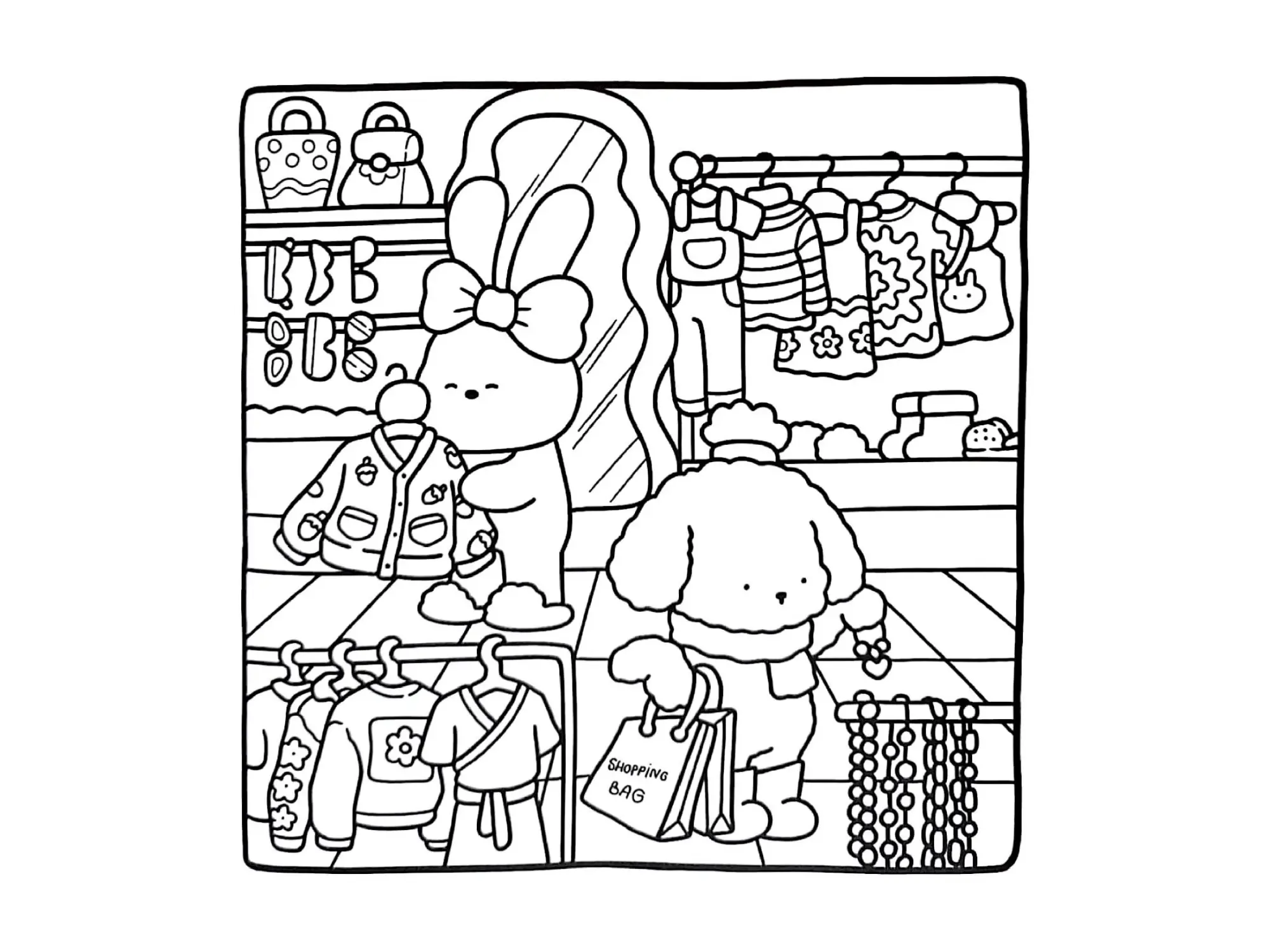 Cozy Friends Coloring Pages – 070