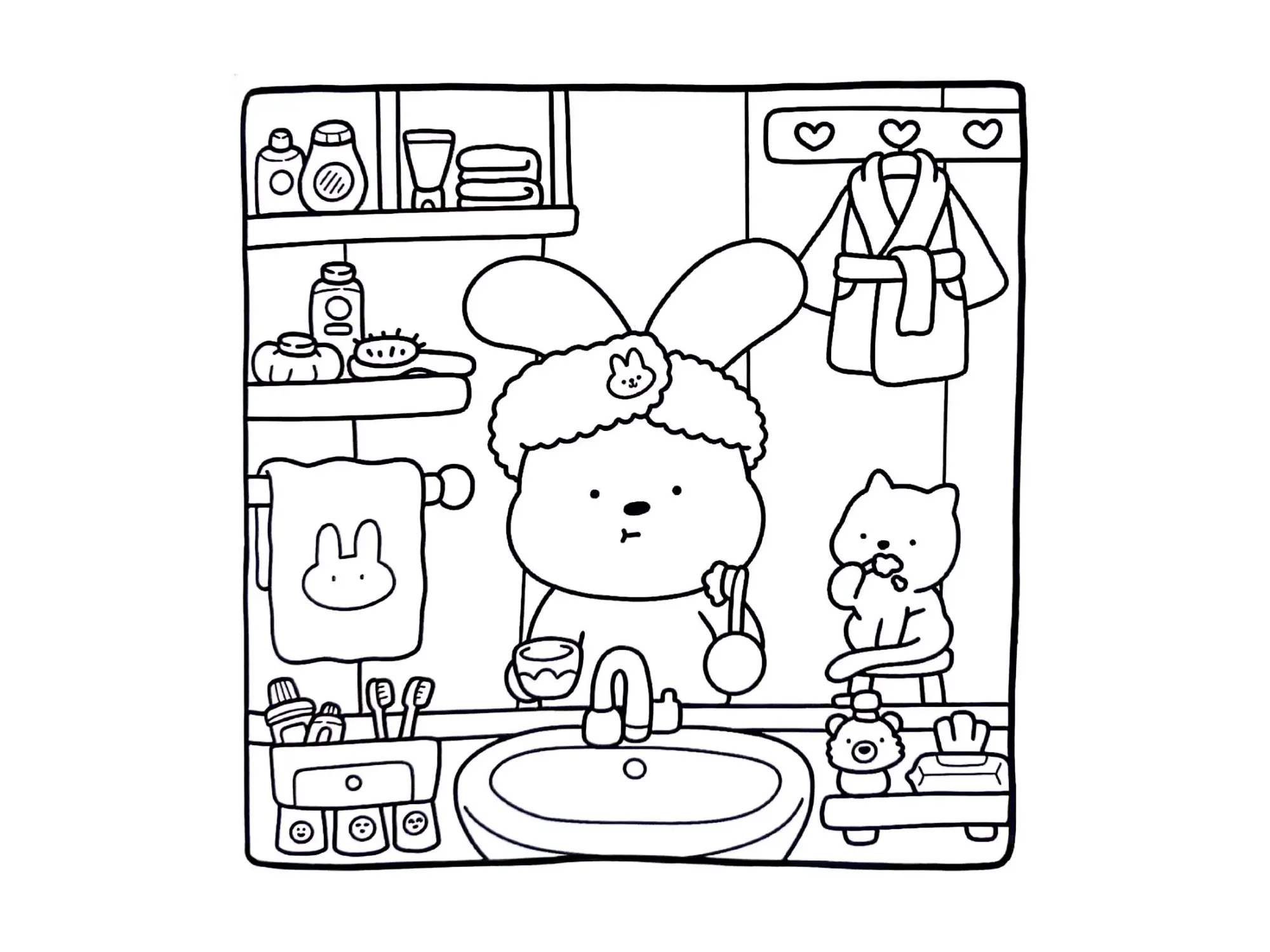 Cozy Friends Coloring Pages – 081