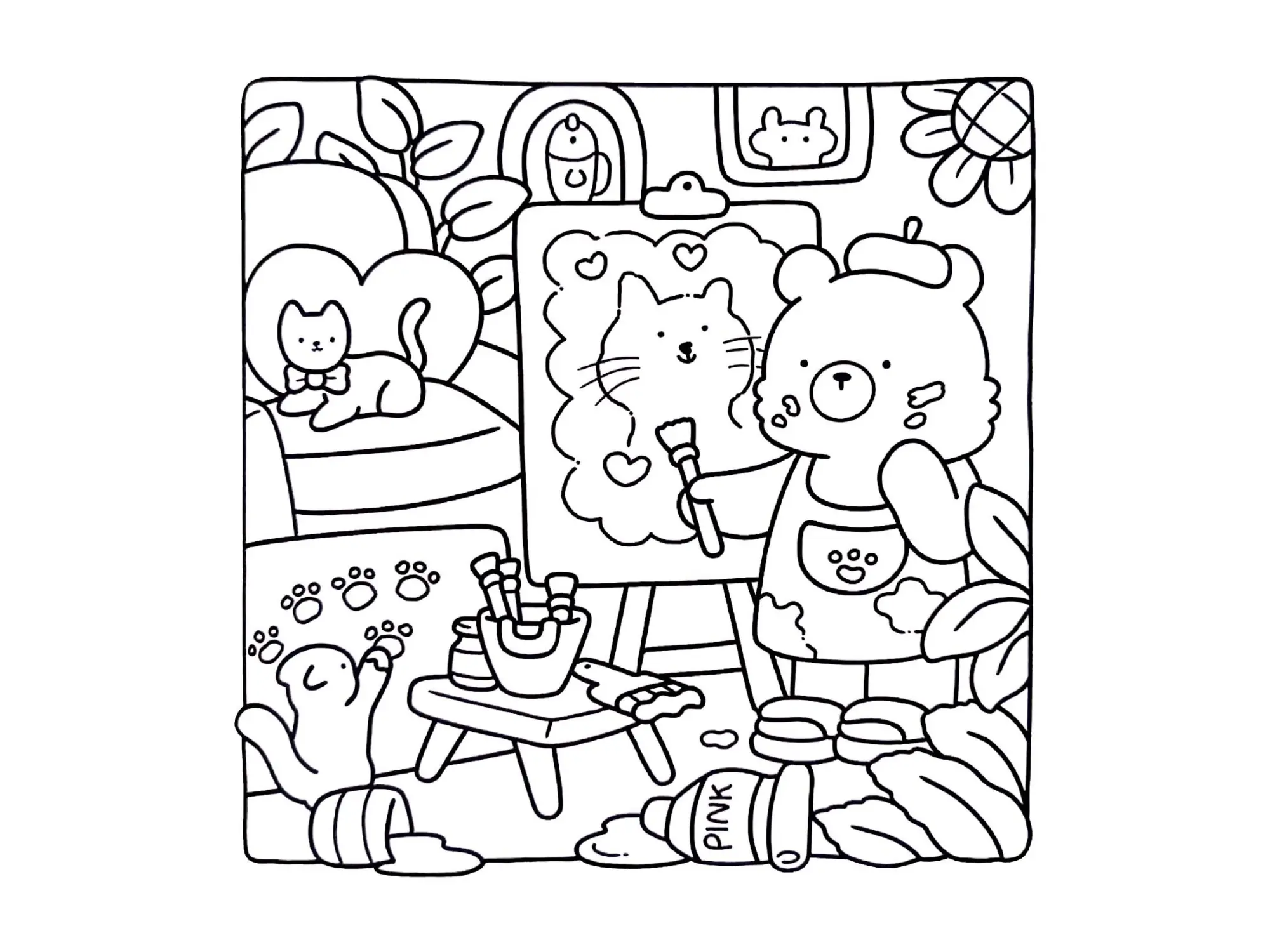 Cozy Friends Coloring Pages – 085