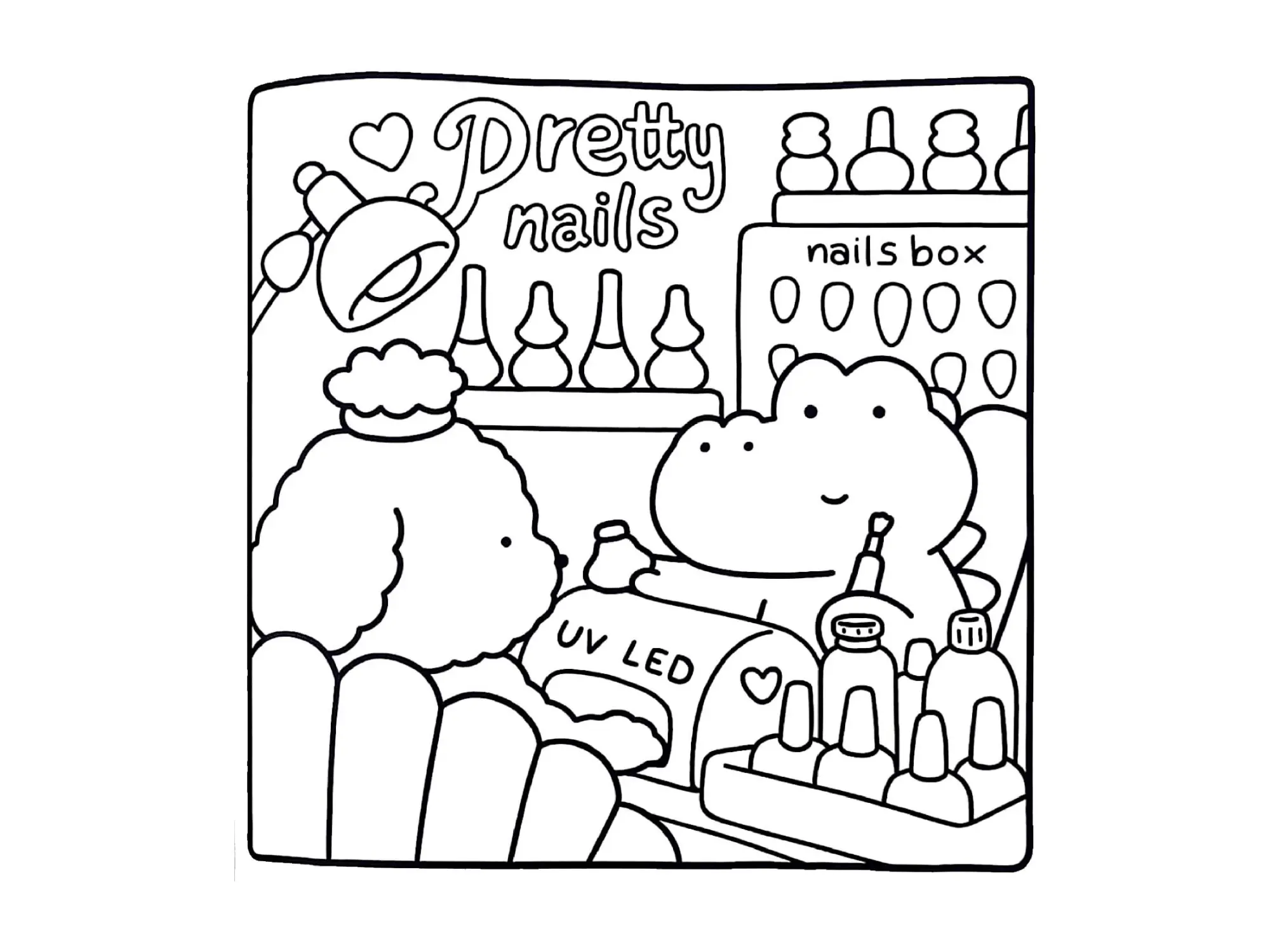 Cozy Friends Coloring Pages – 090