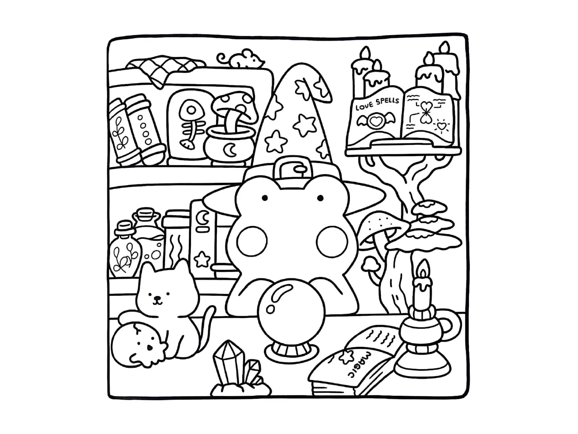 Cozy Friends Coloring Pages – 091