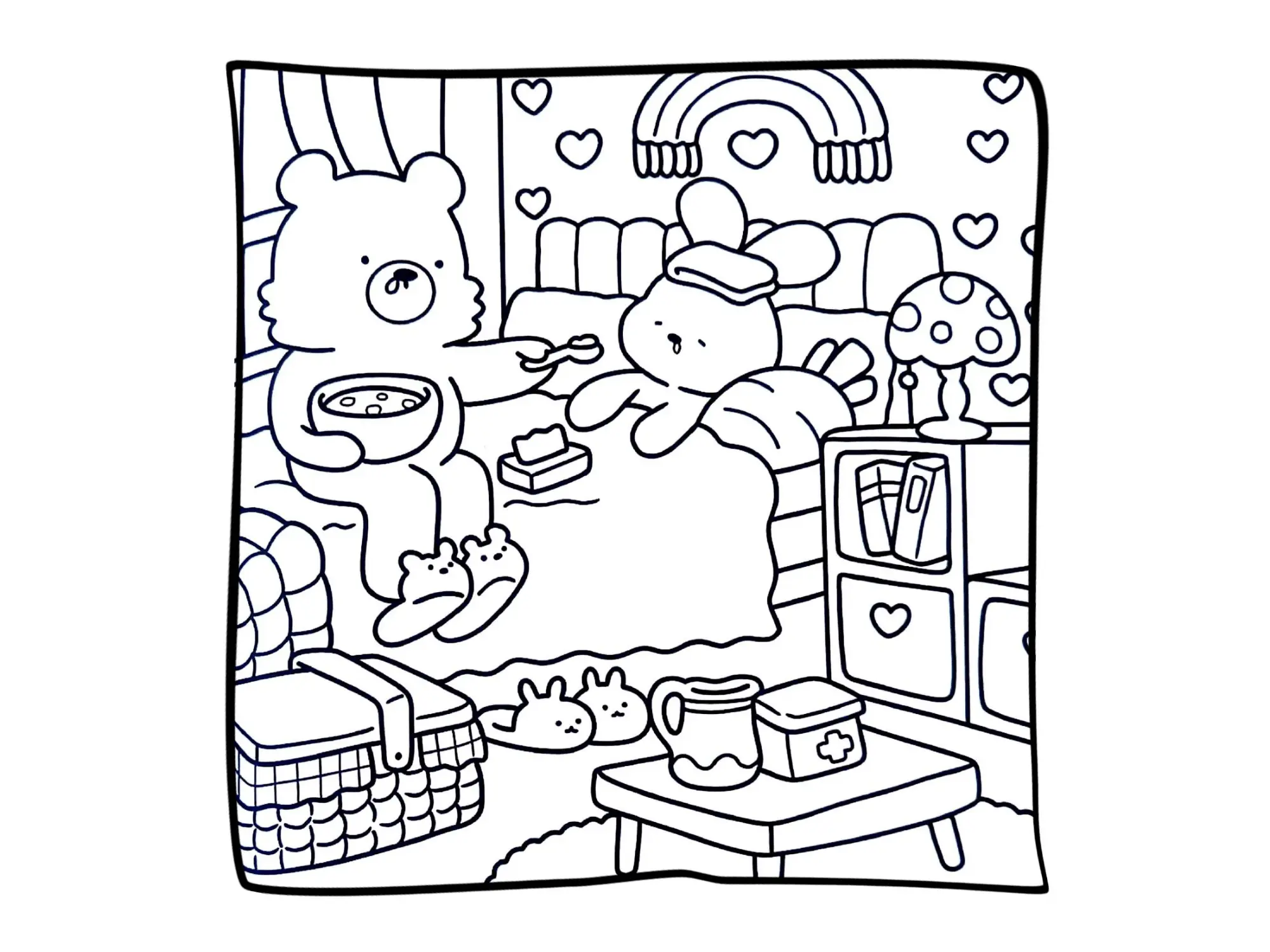 Cozy Friends Coloring Pages – 092