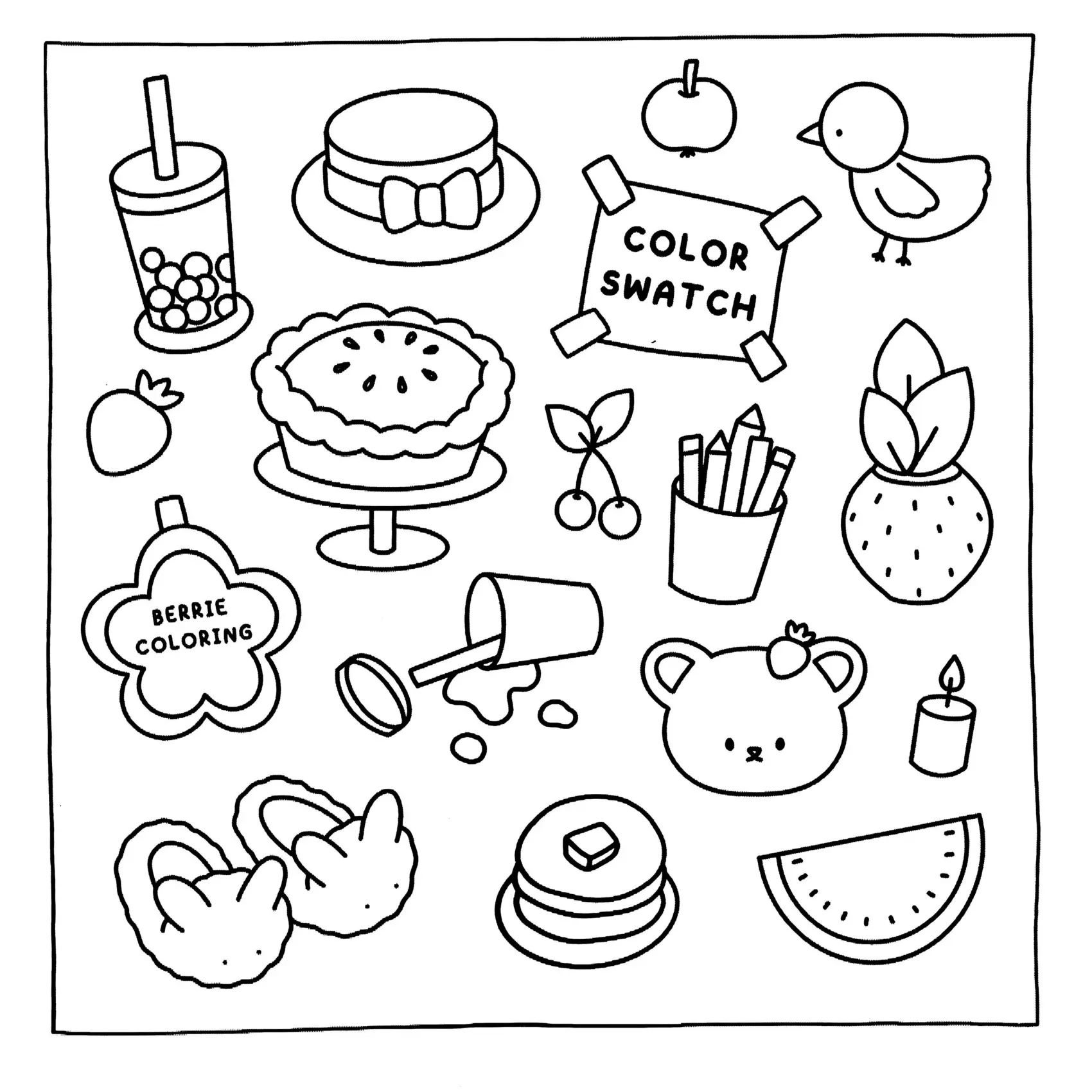 Cozy Friends Coloring Pages – 095