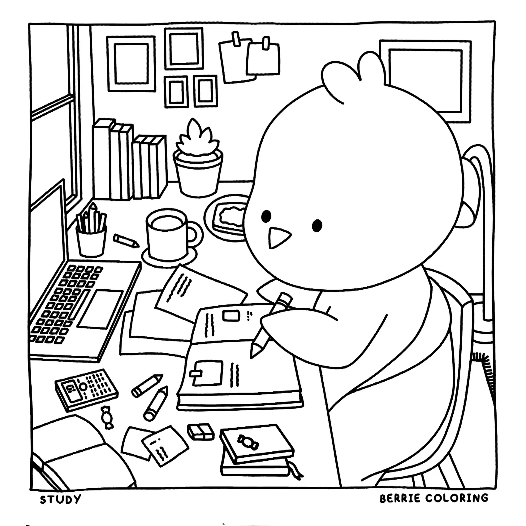 Cozy Friends Coloring Pages – 097