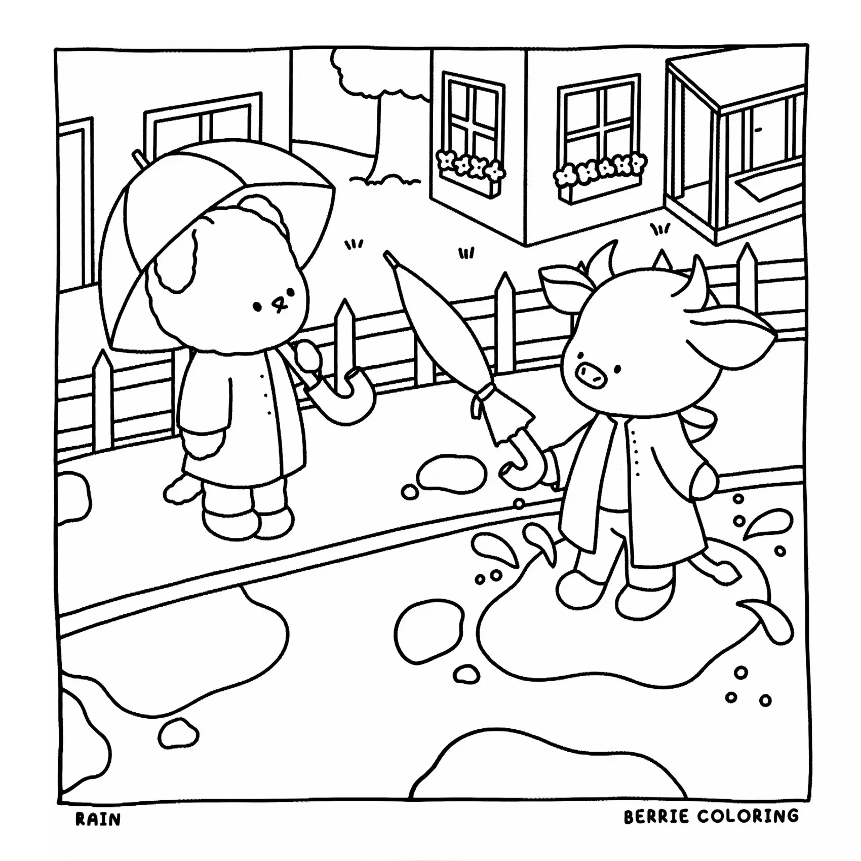 Cozy Friends Coloring Pages – 098