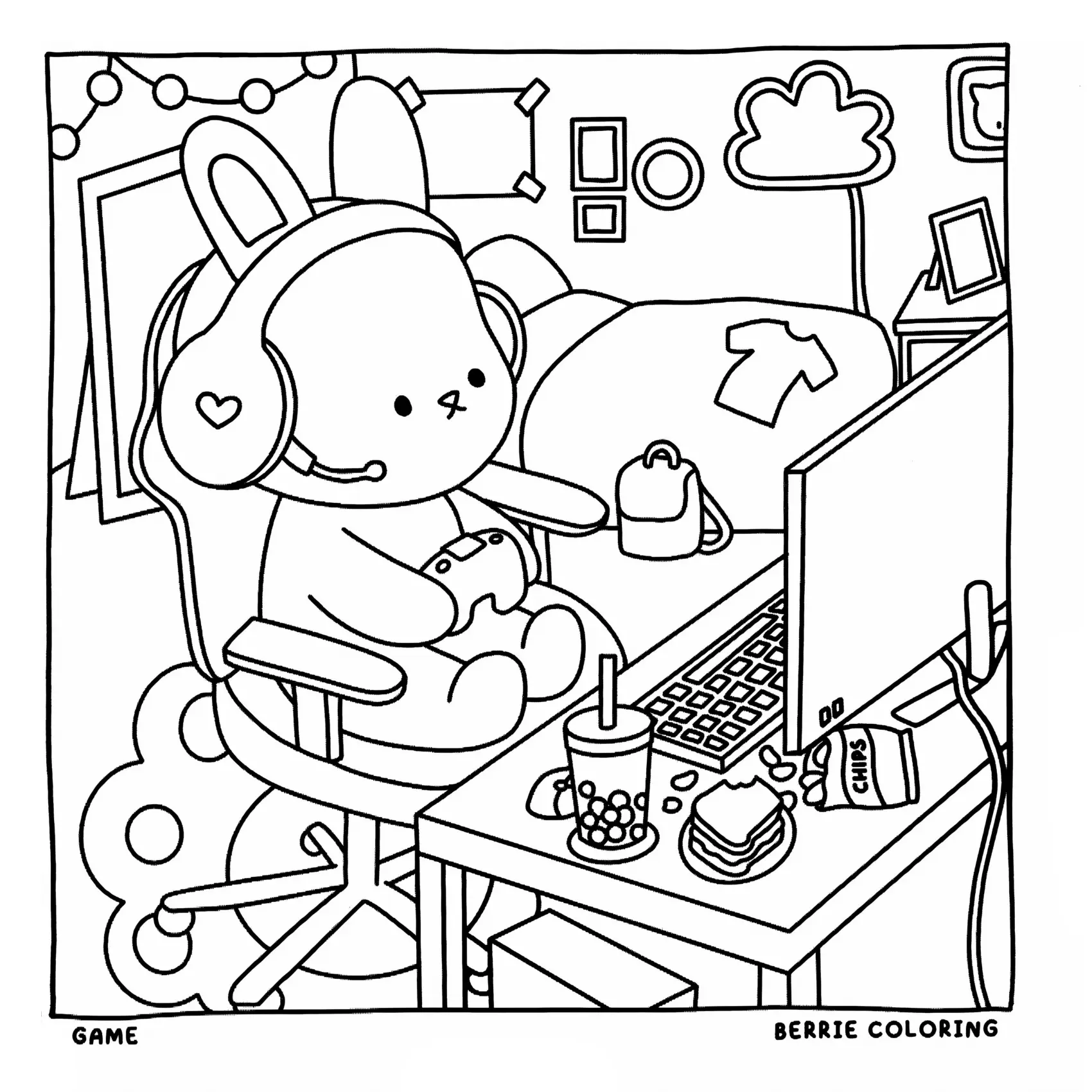 Cozy Friends Coloring Pages – 106