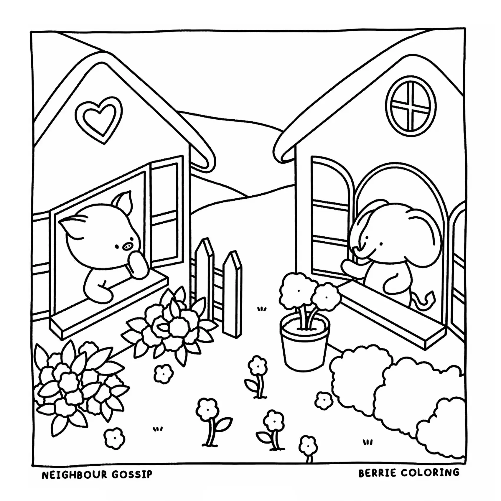 Cozy Friends Coloring Pages – 112