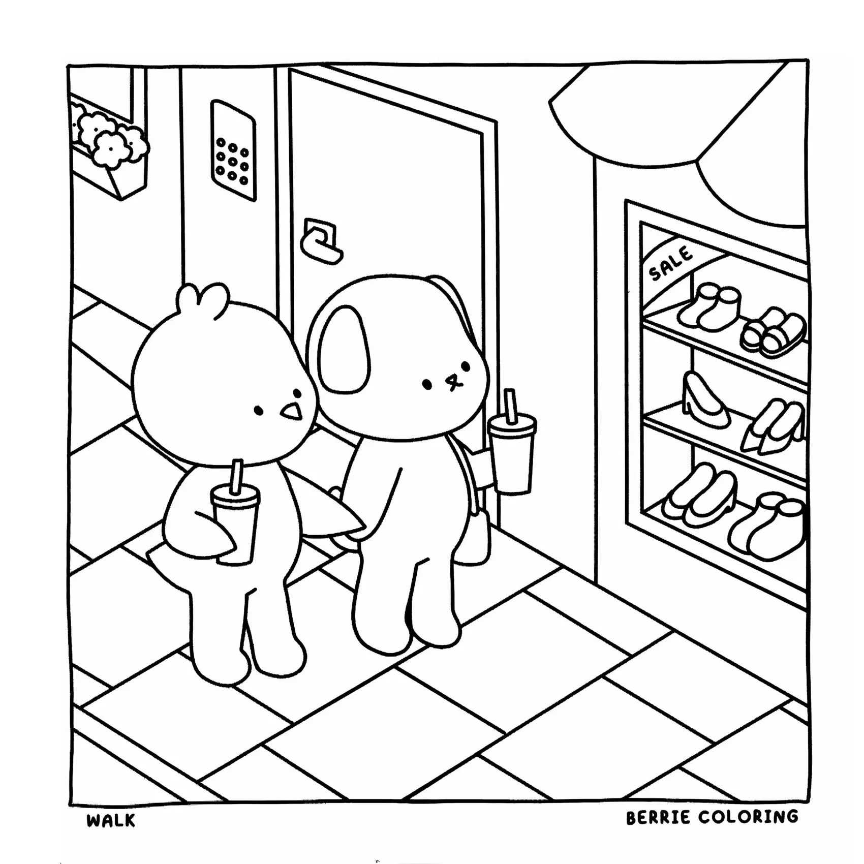 Cozy Friends Coloring Pages – 115