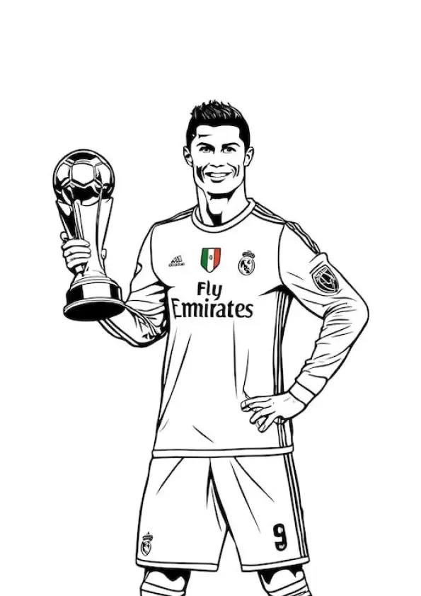 Cristiano Ronaldo Coloring Pages – 008