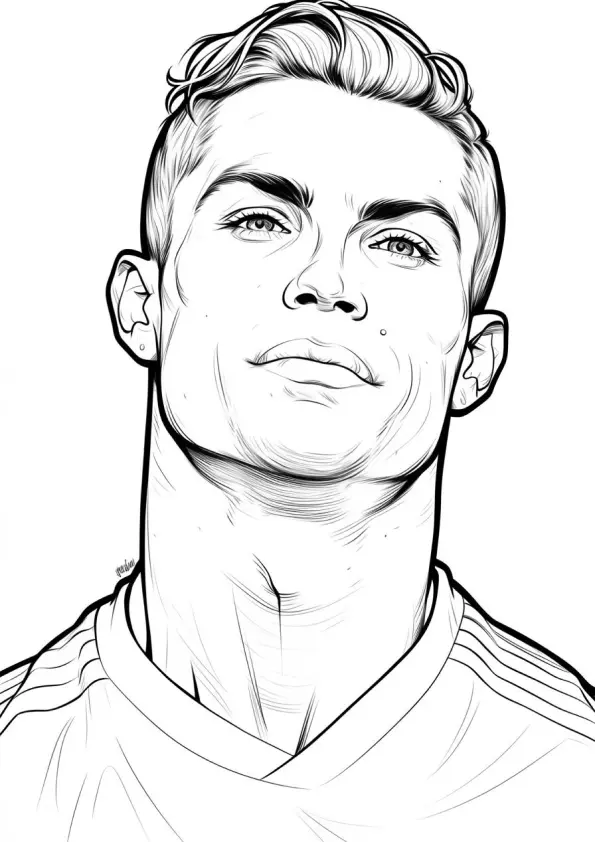 Cristiano Ronaldo Coloring Pages – 010