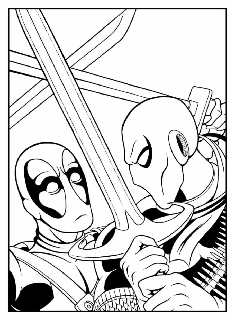 Deadpool Coloring Pages – 012