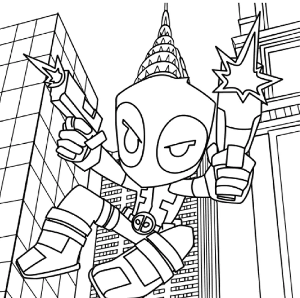 Deadpool Coloring Pages – 013