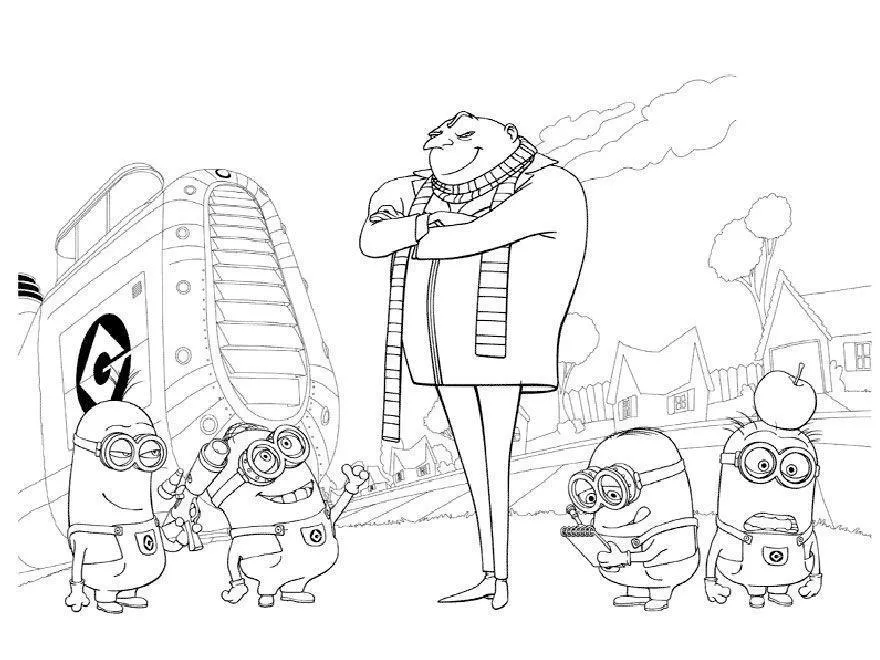 Despicable Me Coloring Pages – 009
