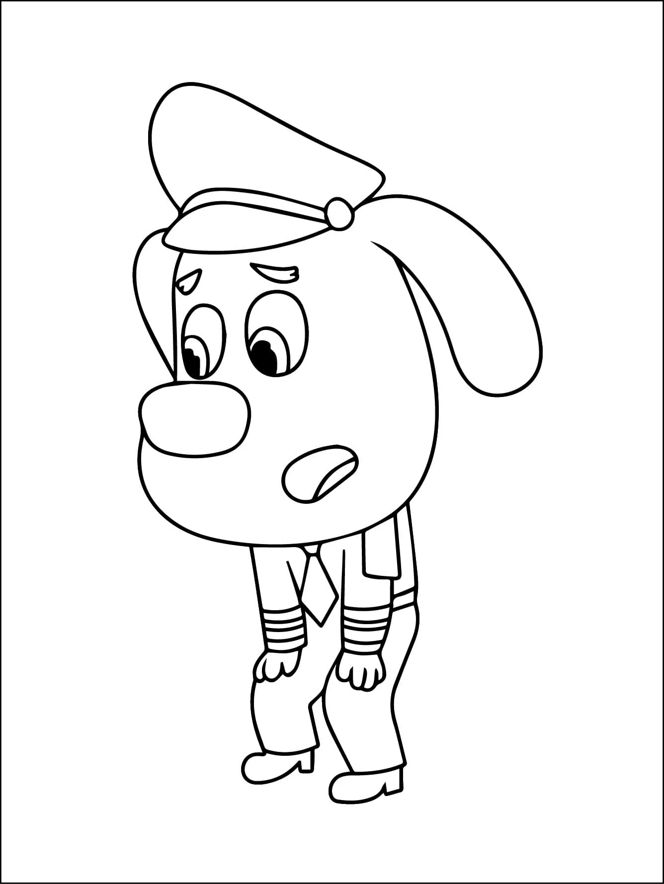 Detective Labrador Coloring Pages – 010