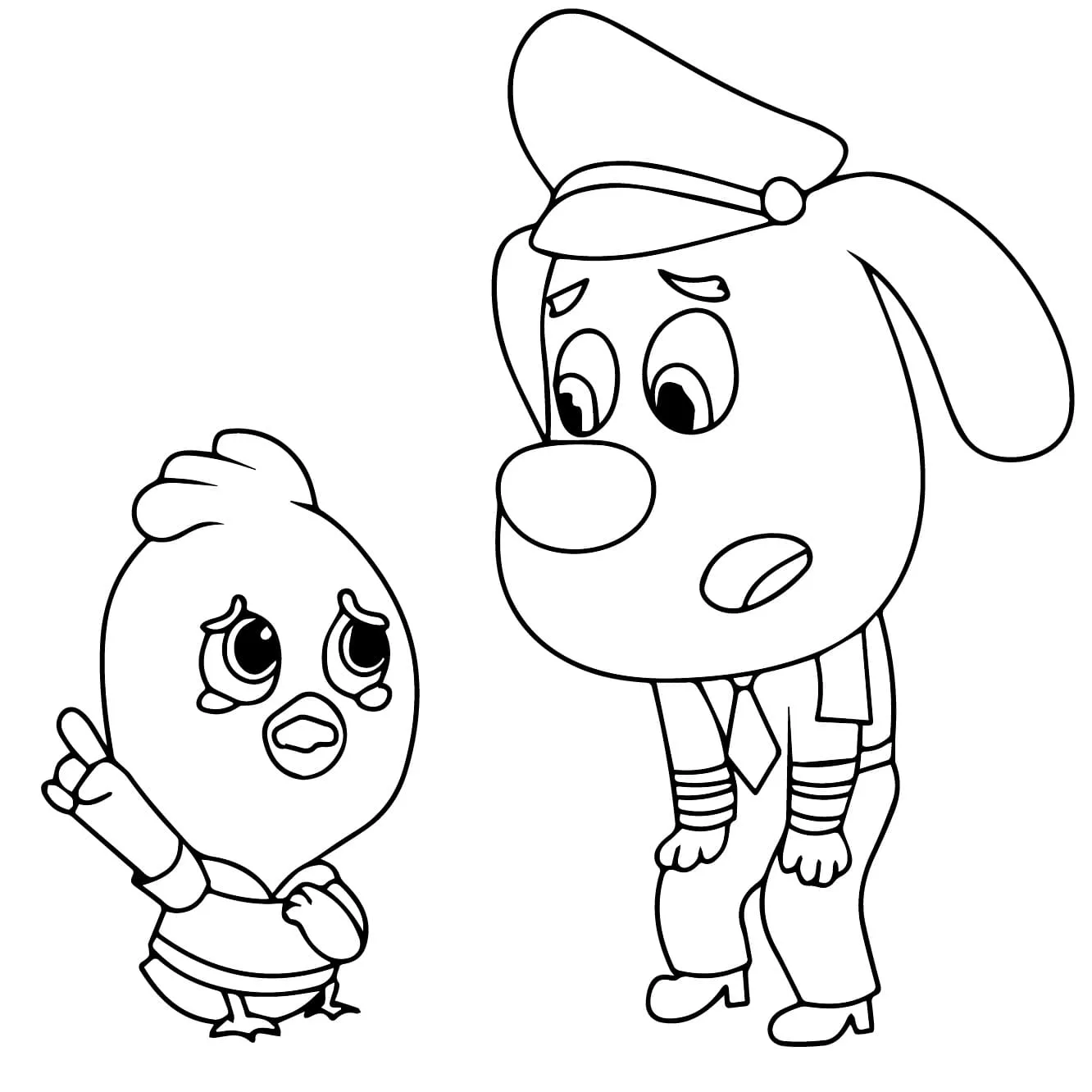 Detective Labrador Coloring Pages – 012