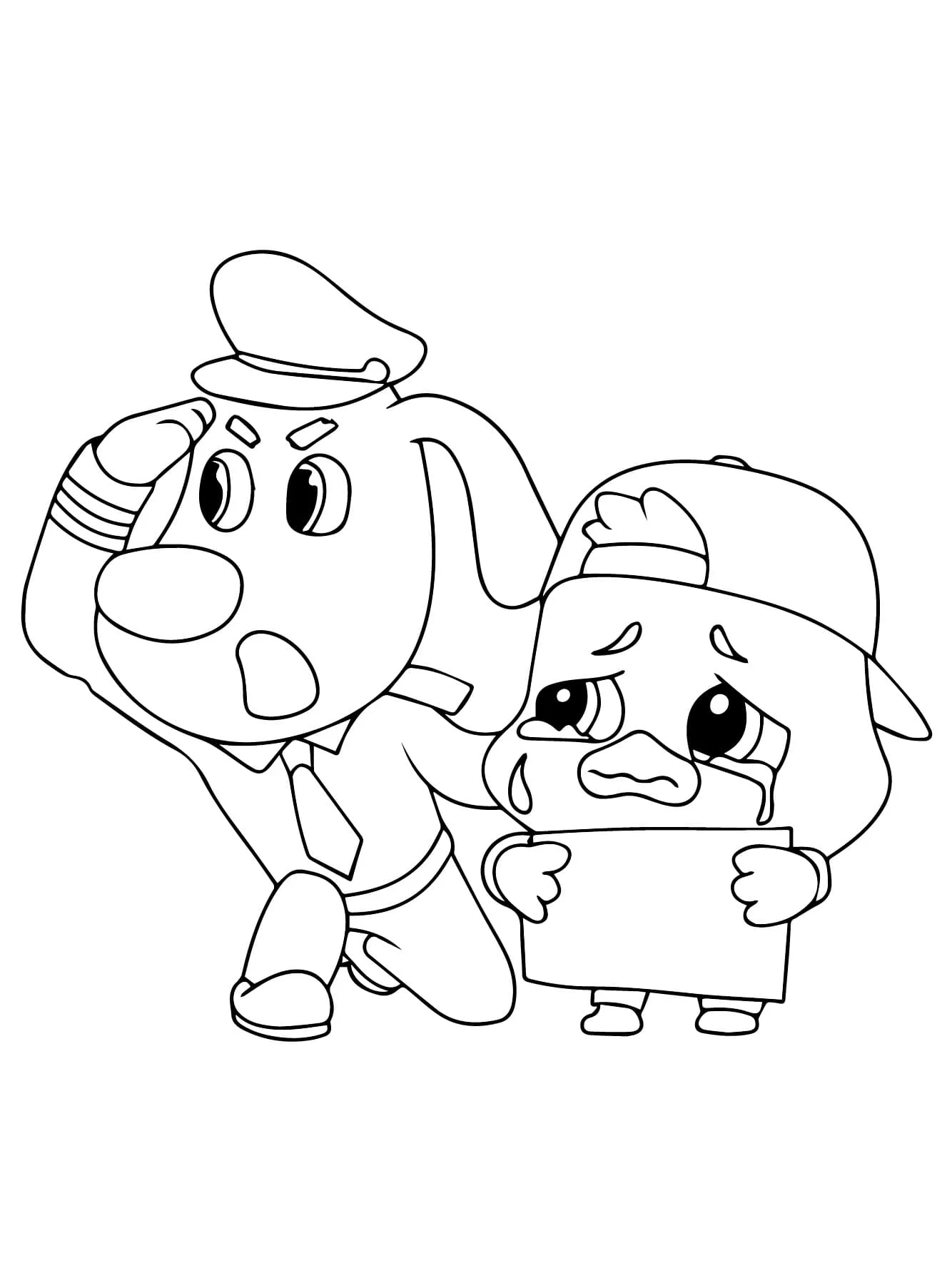 Detective Labrador Coloring Pages – 013
