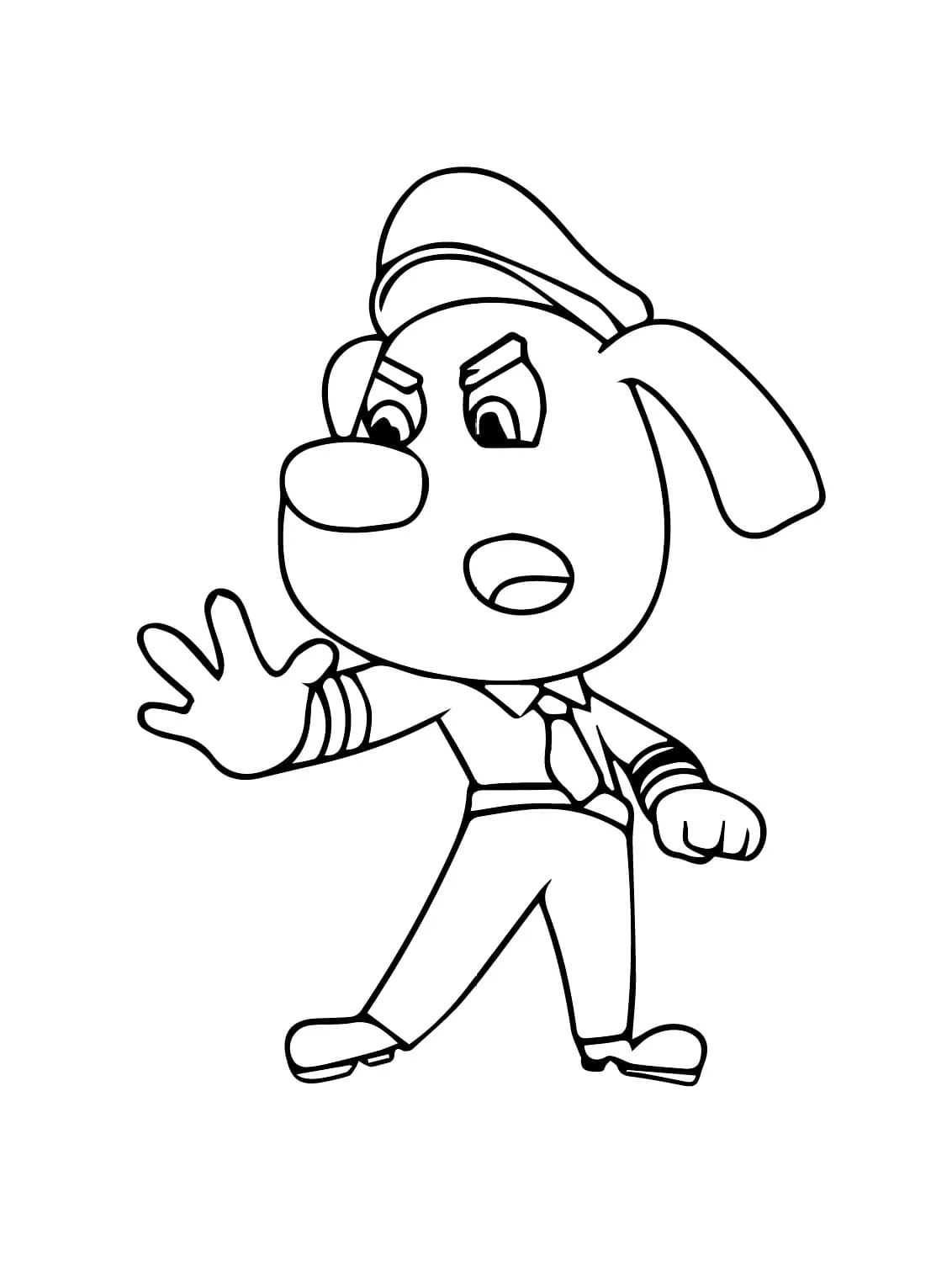 Detective Labrador Coloring Pages – 014