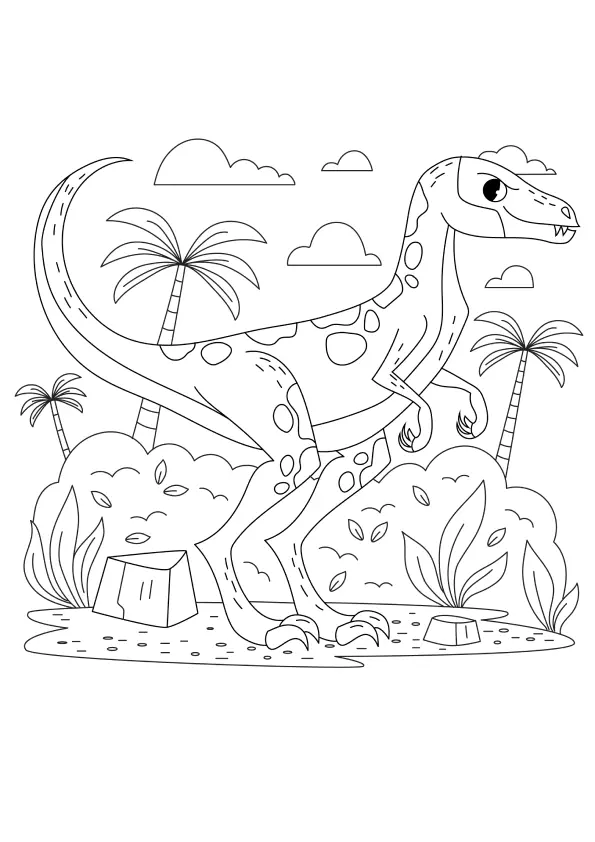 Dinosaurs Coloring Pages – 016