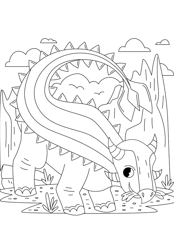 Dinosaurs Coloring Pages – 017