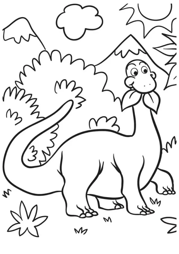 Dinosaurs Coloring Pages – 023